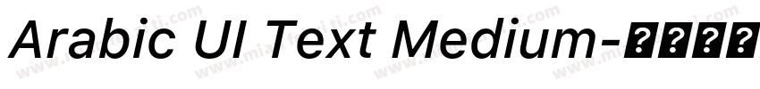 Arabic UI Text Medium字体转换